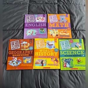 Set of Educational Homework Books